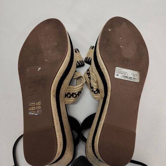 Schutz Size 10 Women's Denes Platform Espadrille Sandals P - Picture 12 of 13